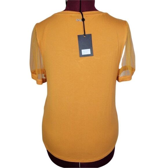 DKNY Sheer Short Sleeves T-Shirt (size L) - Picture 4 of 7